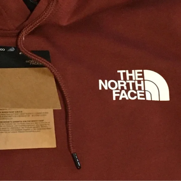 The North Face Pullover Hoodie Hooded Sweatshirt Sweater Mens Sz M Red New NWT - Picture 4 of 10
